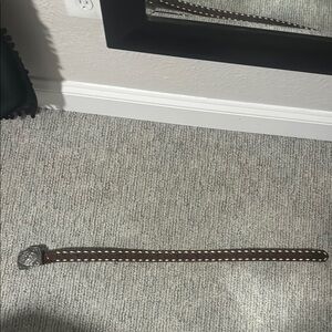 Nocona belt company western belt w/ rodeo buckle